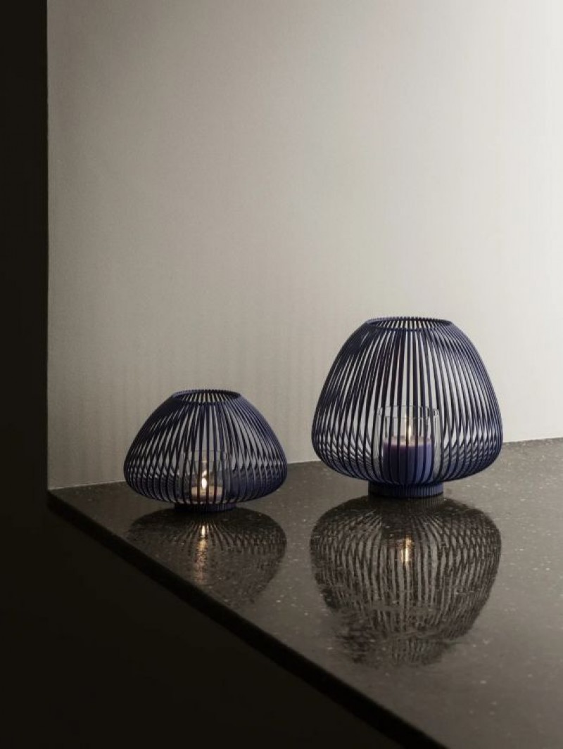 Blomus lauko žvakidė Lyva, mėlynos spalvos