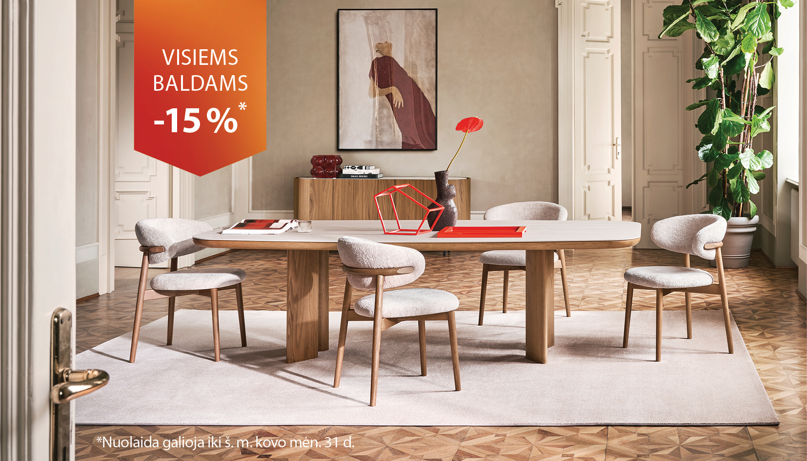 VISIEMS BALDAMS -15% salone INTERIO