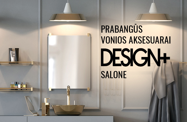 DESIGN+ salone – prabangūs „FROST“ vonios aksesuarai