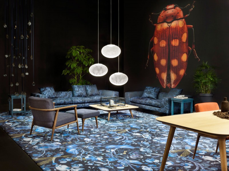 Kiliminė danga BIOPHILLIA BLUE BLACK (Moooi)