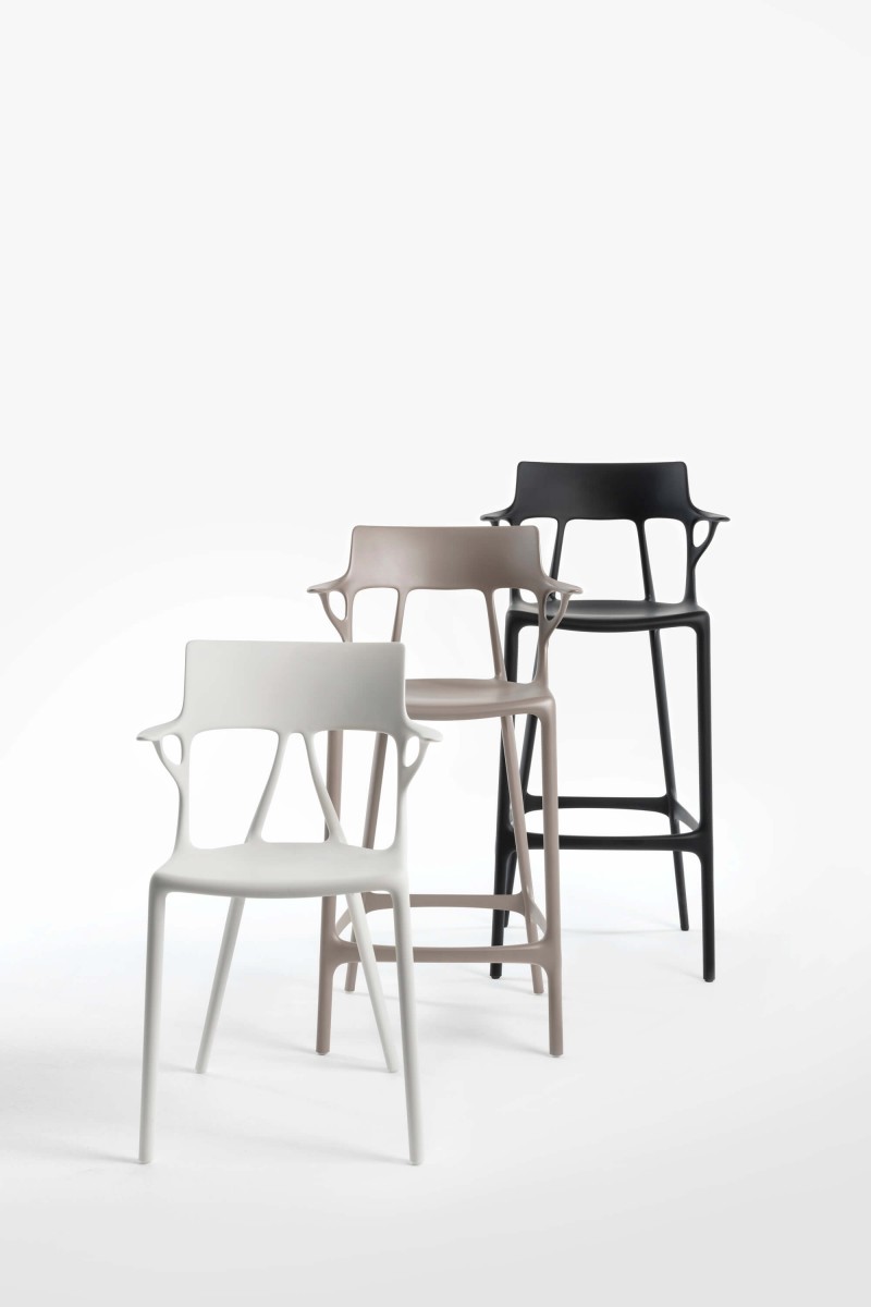 Kartell kėdė a.i stool recycled