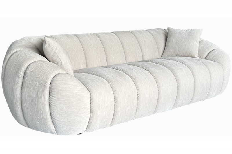Balta trivietė sofa