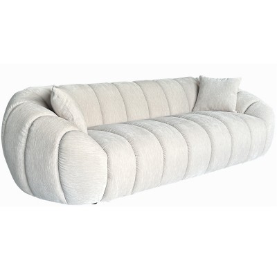 Balta trivietė sofa