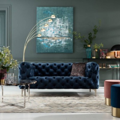 Sofa dvivietė LOOK VELVET BLUE