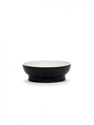 SERAX porcelianinis dubuo „Ra Black/Off-White“
