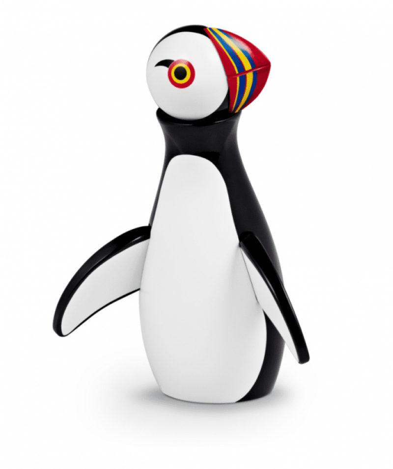 Kay Bojesen medinė dekoracija/žaislas „Puffin“, įvairių spalvų
