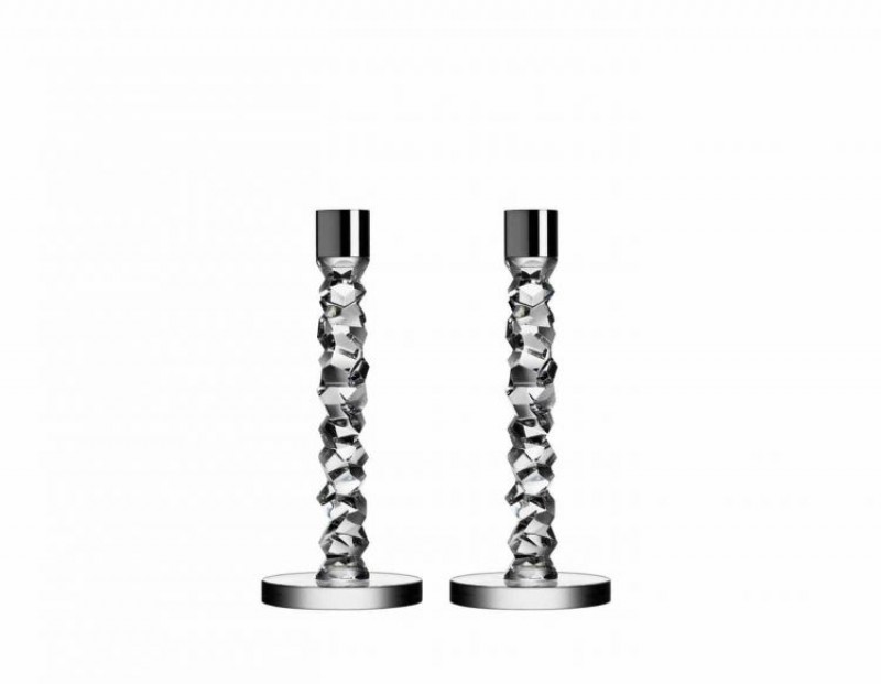 Krištolinių žvakidžių rinkinys CARAT CANDLESTICK