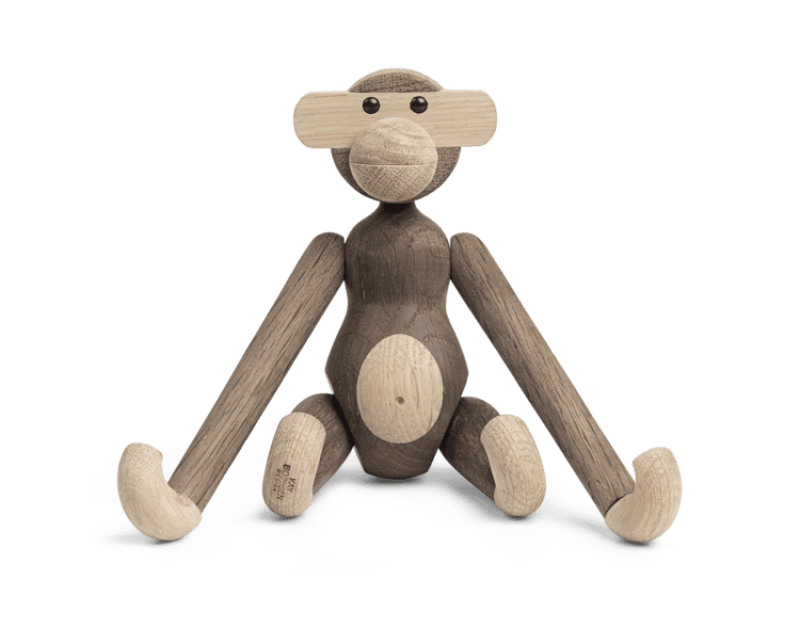Kay Bojesen medinė dekoracija/žaislas „Monkey Mini“, ruda, ąžuolinė