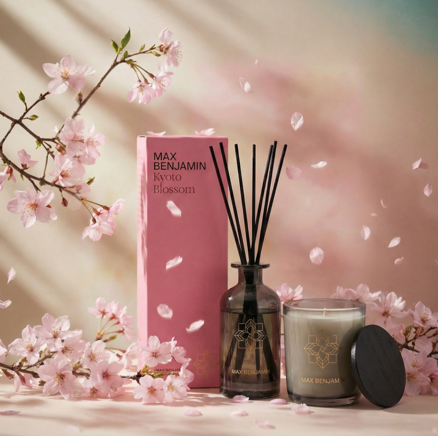 DESIGN+ salone nauja Max Benjamin aromatinė pavasario kolekcija KYOTO BLOSSOM